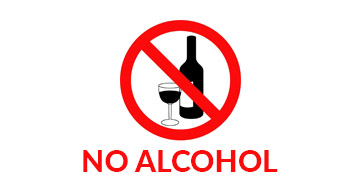no alcohol
